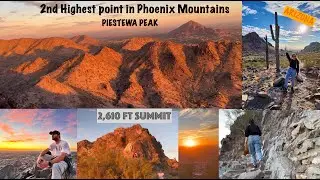 Extremely Difficult hike to Piestewa Peak -300 summit 2nd Highest Point in Phoenix Mountains,Arizona