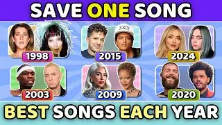 Сохраните одну песню 🎧 | Две лучшие песни каждого года с 1990 по 2025 год (музыкальная викторина)