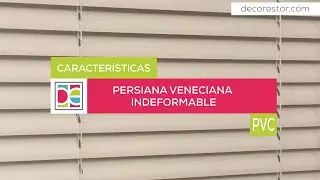 Persiana Veneciana de PVC indeformable