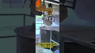 Titanium Dioxide Bag Depalletizing & Automatic Feeding Robot😎 #automation #depalletizer #palletizing