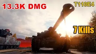 T110E4 - 13.3K Damage - 7 Kills - Map: Ensk - Server: EU | World of Tanks