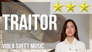 Viola Sheet Music: How to play traitor by Olivia Rodrigo