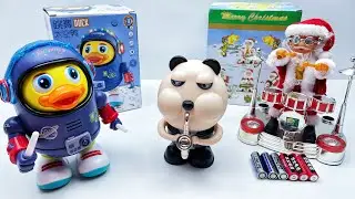 Unboxing Electric Toys | Mr. Bill Blowing Saxophones | Dancing Space Duck | Santa Claus | ASMR