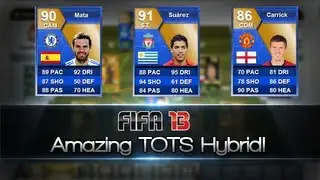 FIFA 13 | Amazing TOTS Hybrid ft. TOTS Suarez, Mata + More! (Ultimate Team Squad Builder)