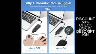 Fully Automatic Mouse Jiggler 100% Absolutely Undetectable USB Mouse Mover with HD Screen, Countdown
