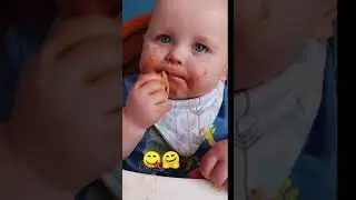 Beautiful cute baby eating #baby #babiez #babyfunny #beautifulbaby #cutebaby #funnymoments