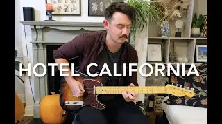 The Eagles - Hotel California Guitar Solo (Cover by Ciaran)