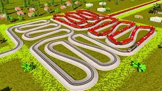 Extremely Twisty Train Tracks Like a Maze‼️Train Drivers Looking for a Way Out🚂Trainz Simulator 2019