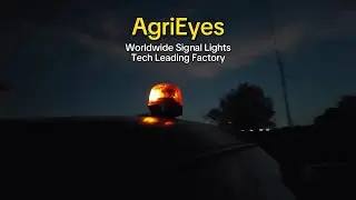 Amber rotating beacon with anti-scratch magnets for car & truck​