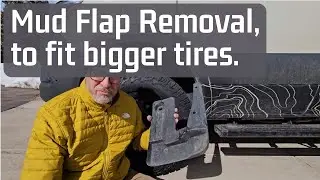 Winnebago Revel Mud Flap Removal to Fit Bigger Tires