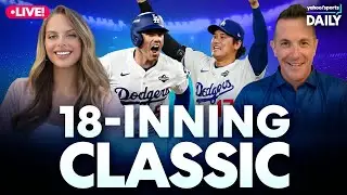 The Greatest Game in Baseball HISTORY?! Jason Fitz & Claudia Bellofatto React LIVE!