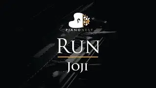 Joji - Run - Piano Karaoke Instrumental Cover with Lyrics