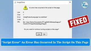 ✅ How To Fix &ldquo;Script Error&rdquo; An Error Has Occurred in The Script On This Page in Windows PC