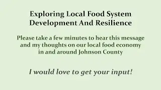 Building Local Food Resilience In Johnson County, Indiana