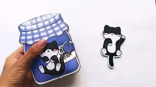 Diy Blueberry jam squishy book