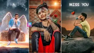 I miss you photo editing picsart || picsart miss you photo editing tutorial || sad photo editing