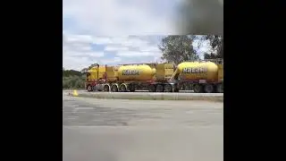 Kalari Kenworth K200 BAB-Quad Dry Bulk Tanker Road Train #kenworth