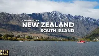 South Island of New Zealand In 4K | Relaxing Music Video | Aerial drone footage | Hungry Rover