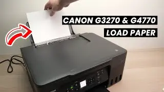 Как загрузить бумагу в принтеры Canon PIXMA MegaTank G3270 и G4770