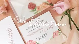 DIY Wedding Invitation Ideas | Elegant - Rustic - Floral - Minimalist and Trending colors #shorts