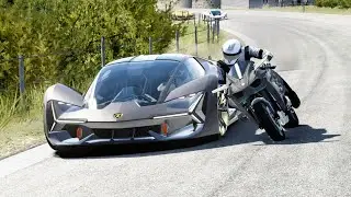 Kawasaki Ninja H2R vs Lamborghini Terzo Millennio, Renault Trezor, Mercedes-Benz AVTR, Asurada AKF-0