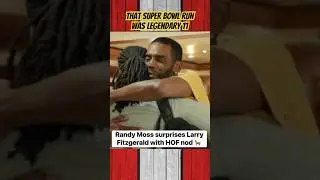 Randy Moss Welcomes Larry Fitzgerald to the Hall of Fame