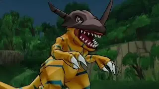 Greymon Attacks - Digimon World Data Squad - Digimon Savers Another Mission!
