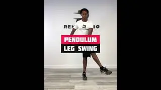 Pendulum Leg Swing - dynamic warm up to stretch the hips and leg