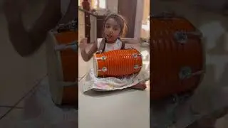 VEDA 5-Year-Old Plays Dhol on &lsquo;Kala Kala Kanji&rsquo; Bhajan &ndash; Must Watch!*