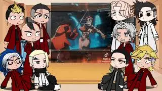 Tokyo revengers react to takemichi as akaza | Giyuu | Demon slayer | Gacha life