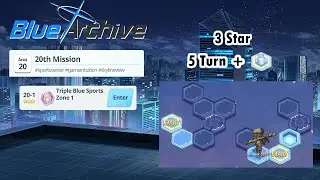 Blue Archive Global - Story Stage Hard 20-1 (3 Star & 5 Turn Clear) + Pyro Box
