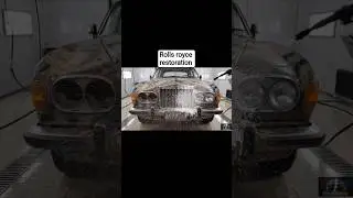 ASMR Car Full Restoration of 2015 Rolls-Royce Wraith from Burnt Condition to Looking #shorts