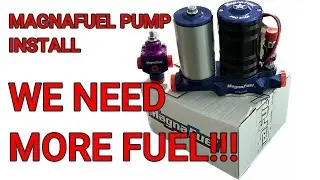 Magnaflow ProStar 500 fuel pump install w/ bigger AN lines! WE NEED ALL THE FUEL!! #becauseracecar