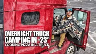 Overnight Truck Camping in -23&deg; : Montreal to North Tetagouche , Winter 2024!