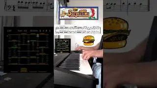 It's BurgerTime! Main theme on piano