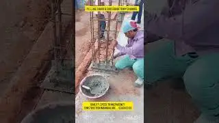 Concrete Filling on Starter | For Strong Column Box not move outside  | Site Update #concrete works