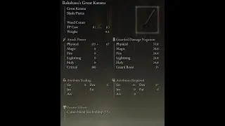 Rakshasa's Great Katana & Moldmonger's bell bearing