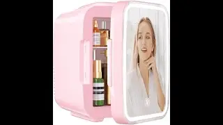 YASHE Mini Pink Skincare Fridge Review - Pros & Cons - Mini skincare fridge