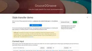2021 ICASSP Demo / Groove2Groove: Style Transfer for Music Accompaniments