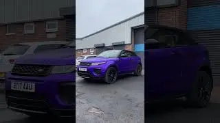 Range Rover Evoque Cabriolet - Purple Satin Chrome Wrap