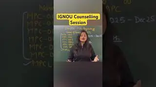 IGNOU Counselling sessions #ignou #ignoumapc #mapc