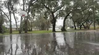 Raining in Basketball Court, White Noise Sound, Relaxing Sound for 1 Hour | K Studio Relaxing Music