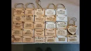 UK Craft Market: Hanging signs with funny sayings engraved on