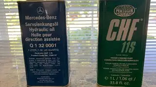 Pentosin CHF 11S Power Steering Fluid And Mercedes Benz Are The Same