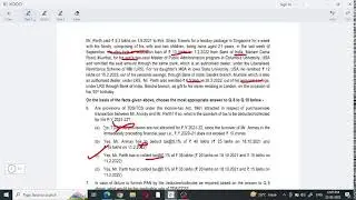 direct tax ca final july 2021 paper