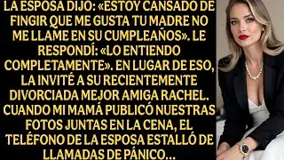 La esposa dijo: «Estoy cansado de fingir que me gusta tu madre no me llame en su cumpleaños...»