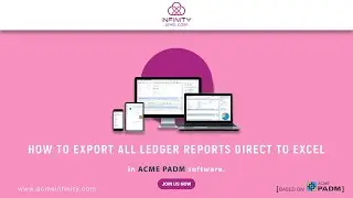 HOW TO EXPORT ALL LEDGER REPORTS DIRECT TO EXCEL