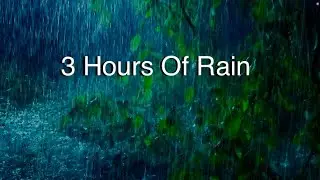 Continuous Rain on Roof Sounds for Sleeping &ndash; 3 Hours with black screen
