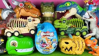 Satisfying ASMR Unboxing Jurassic World Dinosaur T-rex Giganotosaurus Indominus Rex Megalodon Raptor