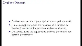 Module 3: Differentiation and Its Applications in AI